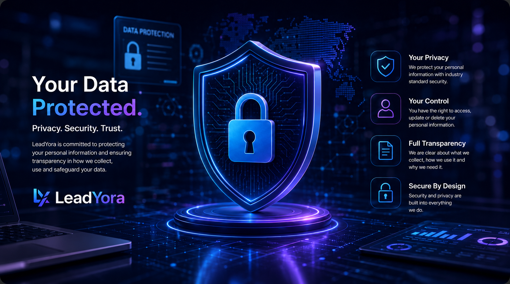 LeadYora Privacy Policy Illustration